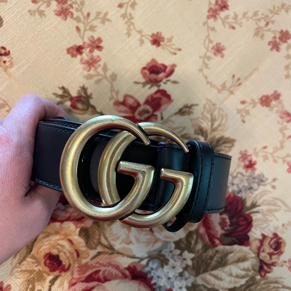 Gucci belt 34” and below